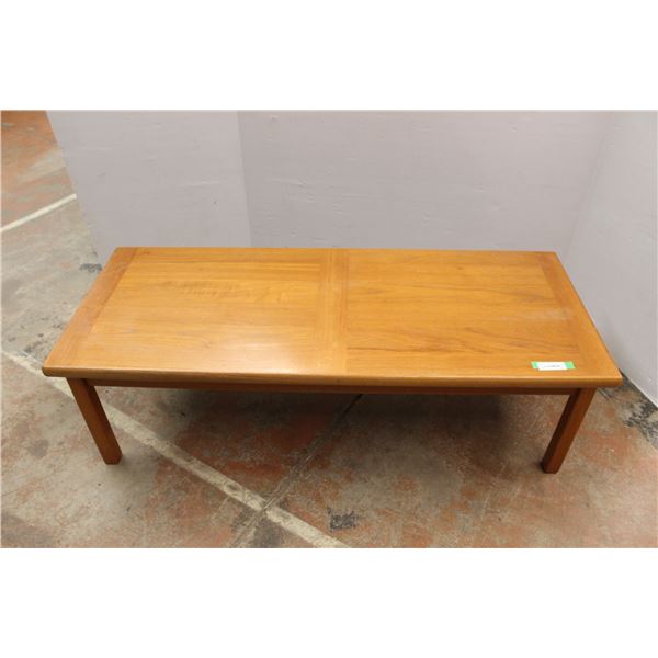 * Wooden Coffee Table - 54" x 22" x 16"