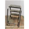 Image 4 : * Spring Loaded Wheeled, Three Step Stool