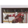 Image 2 : Denis DeJordy Detroit Red Wings Goalie Picture in Frame - 15" x 12"