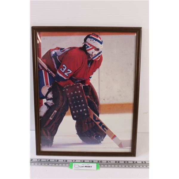 Denis Heron Montreal Canadiens Goalie Picture in Frame - 15" x 12"