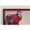 Image 2 : Denis Heron Montreal Canadiens Goalie Picture in Frame - 15" x 12"