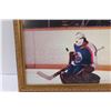 Image 3 : Winnipeg Jets Goalie Pierre Hamel Picture in Frame - 16" x 14"