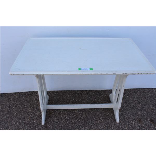 ** Antique Painted Wooden Table - 44" x 26" x 30" Tall - Some Wear