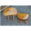 Image 7 : ** (2) Nev Co. Folding Wooden Children's Stools & Antique Redman Bassinet - Some Wear - 33" Long