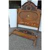 Image 1 : ** Antique Eastlake Bed Frame - Needs Some Repair - Missing Bed Rails