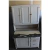 Image 1 : ** Hoosier Cabinet Two Piece - Some Wear & Repairs Needed - 40" x 28":x 68" Tall