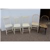 Image 1 : ** (5) Vintage Wooden Chairs - Some Wear