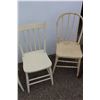 Image 4 : ** (5) Vintage Wooden Chairs - Some Wear