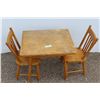 Image 1 : ** Children's Wooden Table & Chairs Set