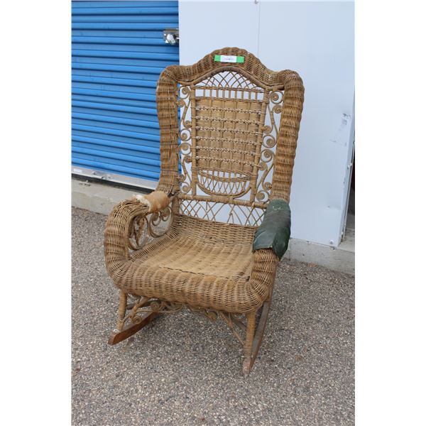 ** Wicker Rocking Chair - Some Wear
