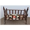 Image 1 : ** Antique Wooden Bassinet - Some Wear