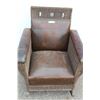 Image 1 : ** Antique Leather & Wicker Rocking Chair