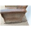 Image 5 : ** Antique Leather & Wicker Rocking Chair