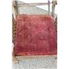 Image 2 : ** Antique Wooden Adjustable Arm Chair on Casters - Missing Cushion, Needs Repair
