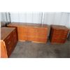 Image 1 : ** Dresser Set: Eight Drawer Dresser - 64" x 19" x 28" & (2) End Tables