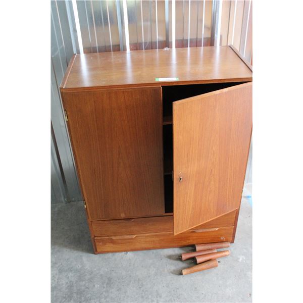 ** Cabinet w/Legs - Two Doors & Two Drawers - 30" x 16" x 39" Tall