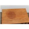 Image 2 : ** Nesting Tables Set (Three) - Stained - 21" x 14" x 19"