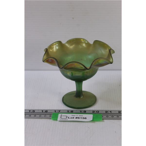 Carnival Glass Vase - 4.5" x 5.75"