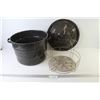Image 1 : Granite Ware Canner w/Lid & Jar Rack