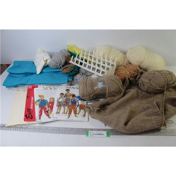 Assorted Yarns - Patterns - Fabrics