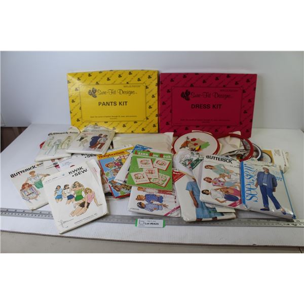 Pants & Dress Kits - Assorted Patterns - Embroidery Hoops