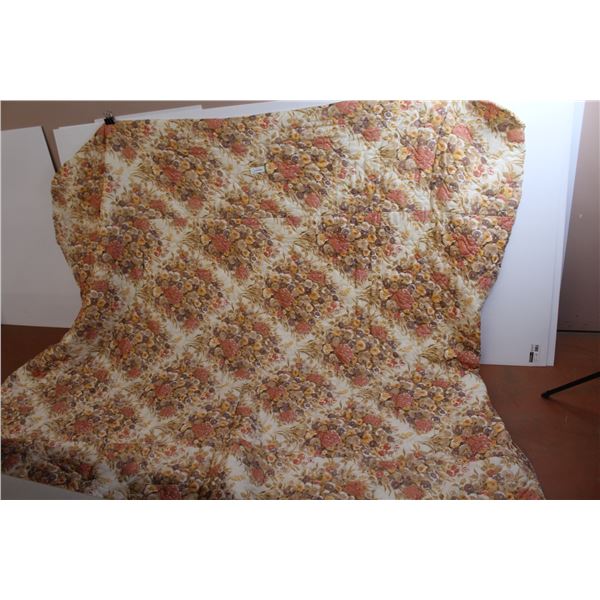Flowered Bed Spread (90" x 108")