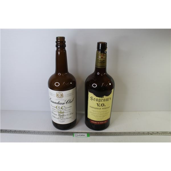 (2) Texas Mickeys - Canadian Club - Seagram's