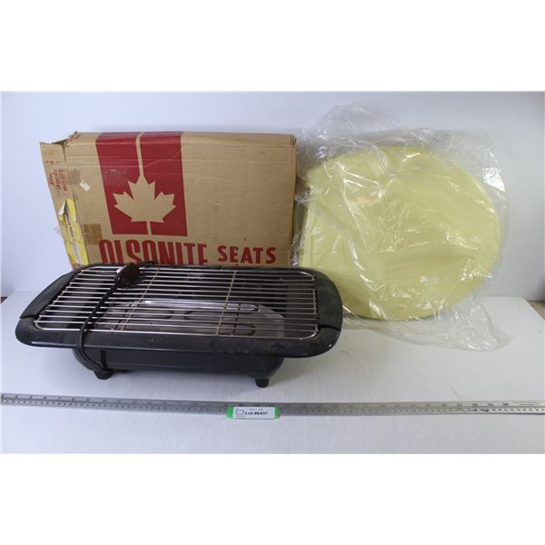 T-Fal BBQ Grill (working) - Olsonite Toilet Seat (missing pieces)