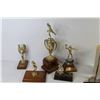 Image 3 : Ceiling Light Bases (NIB) - Glass Light Shade - Assorted Trophies - Misc. Items