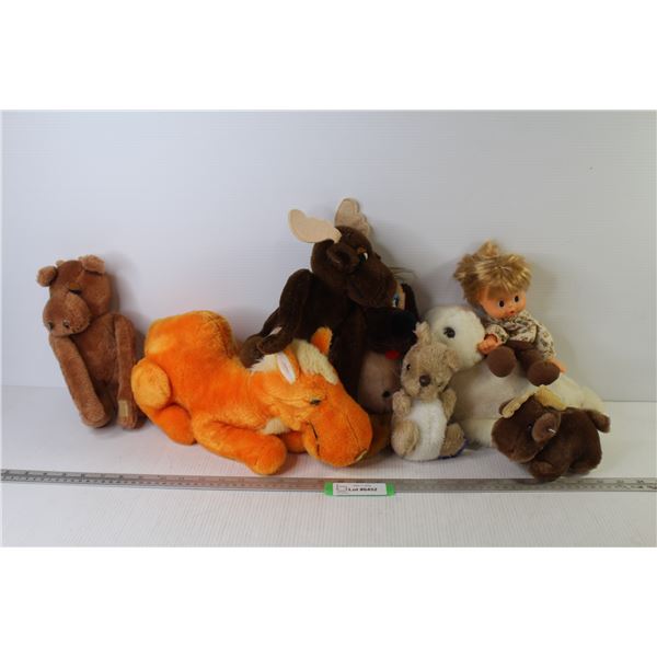 (7) Stuffed Animals & Doll