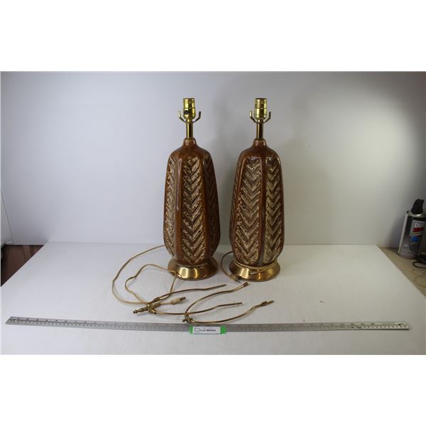 (2) Ceramic Lamps (untested)