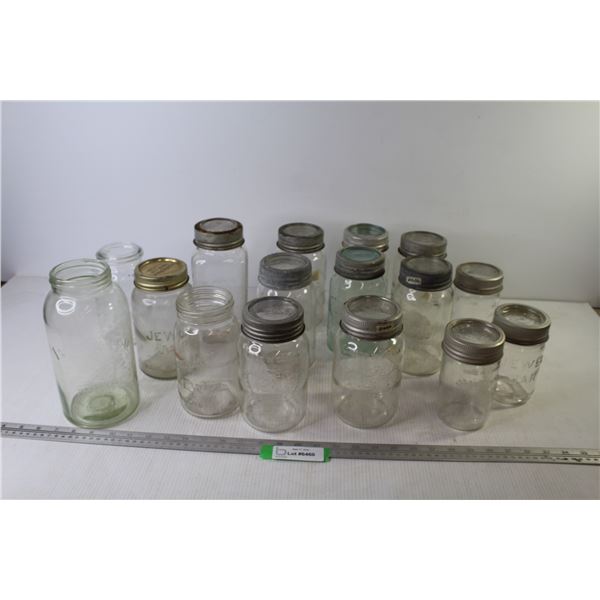 Canning Jars - Blue Ribbon - (3) Crown 1953-1955 - Jewel - Improved