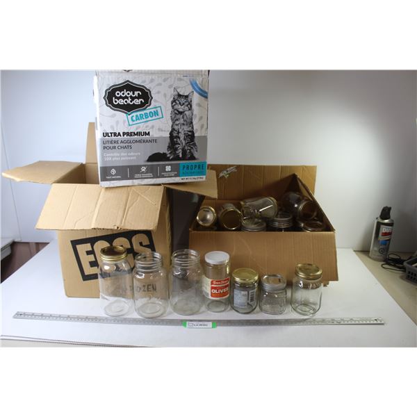 Large Assortment of Jars & Canning Jars - Improved - Dominion - Atlas