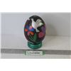 Image 1 : Hand Painted Emu Egg on Wooden Stand