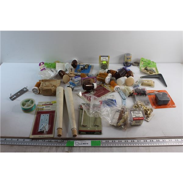 (2) Table Legs 12'' and Assorted Hardware