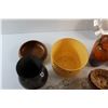 Image 7 : Vase, Egg Beater, (3) Baskets, Wooden Salad Bowls, and Assorted Items