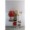 Image 1 : Vintage Electric Monarch Clock, Hard Hat, Puzzle, Towel Rack and Assorted Items
