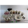 Image 1 : Salt & Pepper Shakers, (6) Assorted Mugs and Assorted Decorative Plates