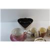 Image 2 : Salt & Pepper Shakers, (6) Assorted Mugs and Assorted Decorative Plates