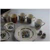 Image 3 : Salt & Pepper Shakers, (6) Assorted Mugs and Assorted Decorative Plates