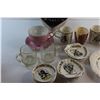 Image 4 : Salt & Pepper Shakers, (6) Assorted Mugs and Assorted Decorative Plates