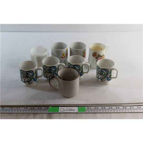 (9) Vintage Mugs