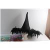 Image 2 : (3) Foam Decorative Stickers and Witch Hat