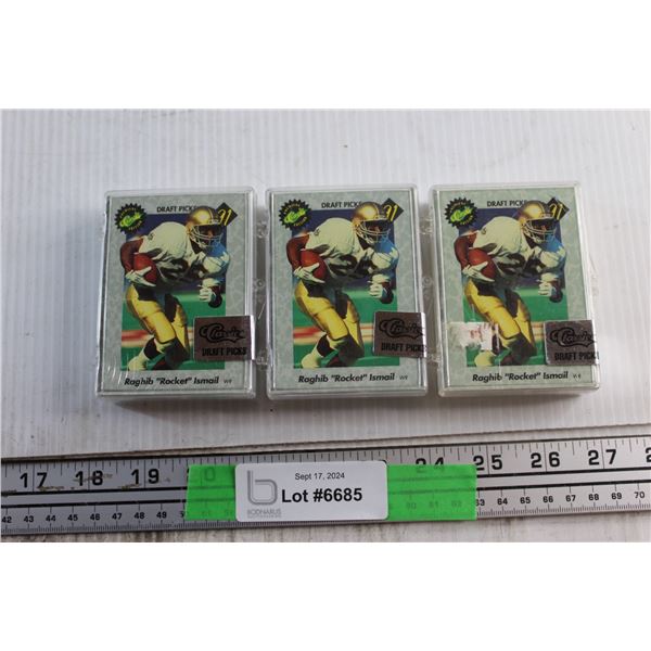 (3) Premiere Edition of Classics Football Draft Picks Sets - Sealed, W/ Certificates of Authenticity