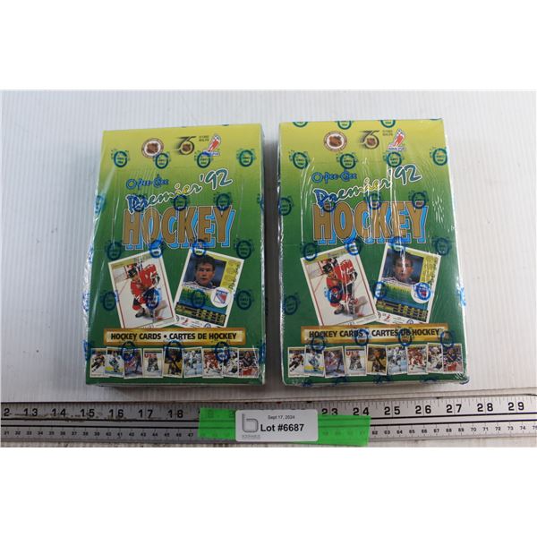 2X BID PRICE: O-Pee-Chee Premier 92' Hockey Cards Sets - Sealed