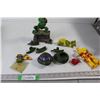 Image 1 : (2) Ninja Turtle Figurines, Transformers Pretender Bumblebee Toy,