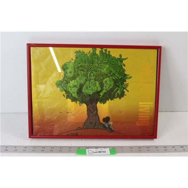 Cartoon Art Framed - 15" x 11"