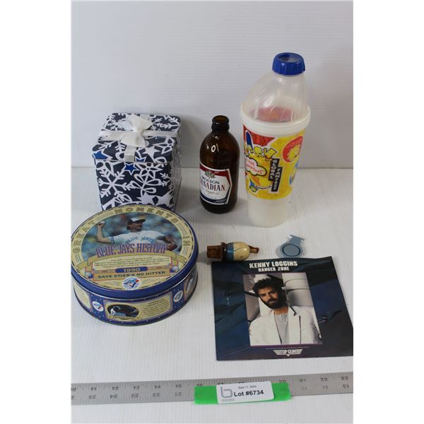 Kenny Logins Danger Zone Top Gun Record, Simpsons Pepsi Subway Cup, Molson Canadian Beer Bottle, Blu