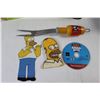 Image 3 : (3) Simpsons Koozies, PlayStation 2 Road Rage Videogame, (5) Simpsons Post Cards, Assorted Simpsons 
