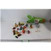 Image 1 : Crocodile Grabber, Penguin Bowling, Assorted Cartoon Figurines - Charlie Brown, Yogi Bear